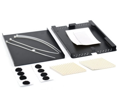 12 Fiber, Aluminum Fusion Splice Tray 177.8x120.6x12.7mm