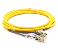 3m, 6 Fiber FC Pigtail, Single-mode, OS2
