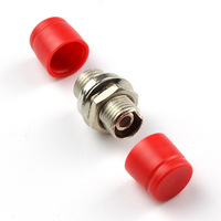 FC Simplex Round Shape D Style Stainless Steel House Optical Fiber Adapter 