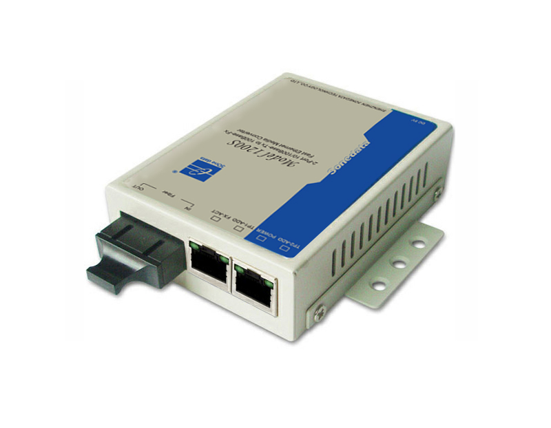 3-port Fast Ethernet to Fiber Transceiver Media Converter