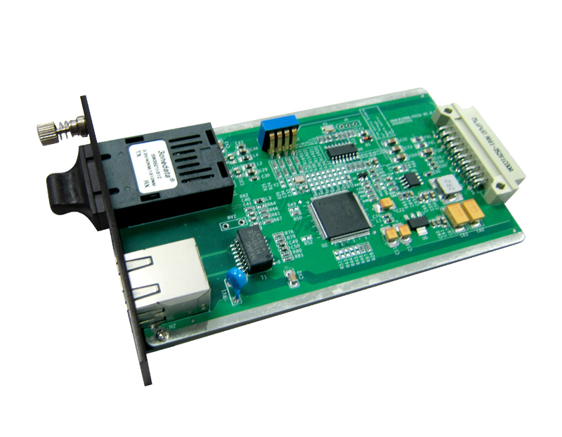 2-port 100M Industrial Fiber Transceiver Media Converter Unmanaged Daughter Card