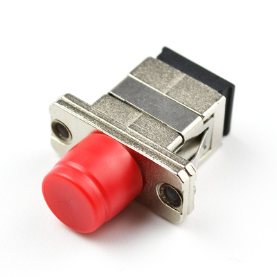 SC-FC Simplex Metal Flange Fiber Optic Adapter 