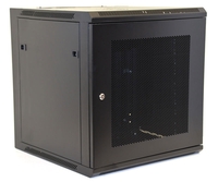 12U Wall Mount Equipment Cabinet, Mesh Door, Single 600x450mm