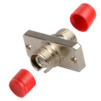 FC Simplex Rectangle Shape D Style Stainless Steel House Optical Fiber Adapter 