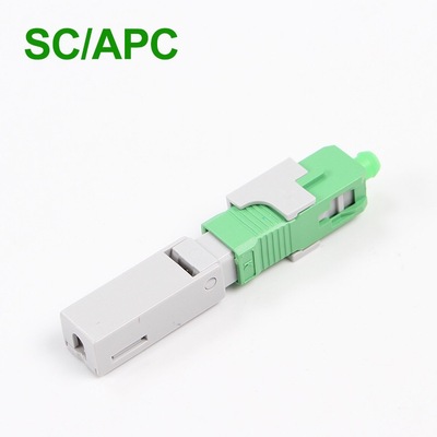 SC/APC Single Mode Fiber Optic Fast Connector