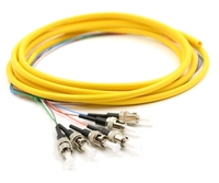 3m, 6 Fiber ST Pigtail, Single-mode, OS2