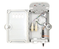 4 Fiber, Wall Mount Termination Box, 2 Ports