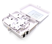 8 Fiber, Fiber Optic Termination Box, 2 Ports