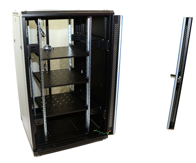 32U Network Server Rack, Single Vented Rear Door 600x600mm - 我的网站