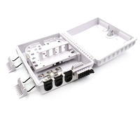 12 Fiber, Wall Mount Termination Box, 3 Ports - A