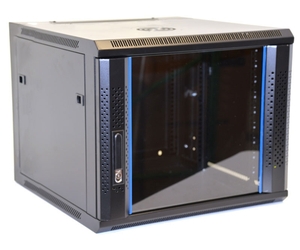 9U Wall Mount Equipment Cabinet, Vented Border, Single 600x450mm