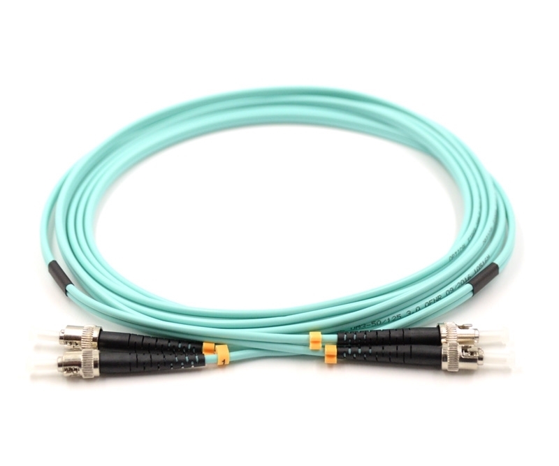 1m, ST to ST, Duplex, OM3 Armored Fiber Cable